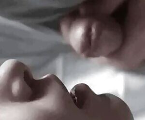 Hushh, she's in the other room, babygirl. Just lick it like you did last time... good girl. Don't move and pretend you're still asleep so no one finds out. You want to taste daddy's lollipop again after all, don't you.