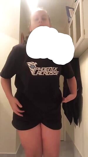 Strip tease before i go for a shower