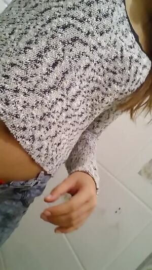 A little show in the bathroom stall