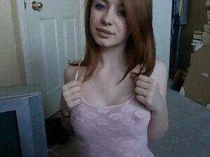 Cutie flashing boobs