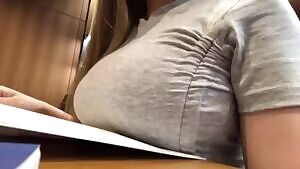 Hard to work with tits this big