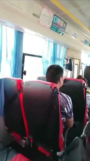 The Chinese Cutie shines on a bus r/BestBoobsGifs