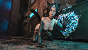 Monster Girls 3D Brunette Latina Nude