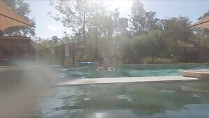 Having a bit of of fun with my Go pro in the resorts pool 🏊‍♀️ 🥰 xx 54yo  🇦🇺
