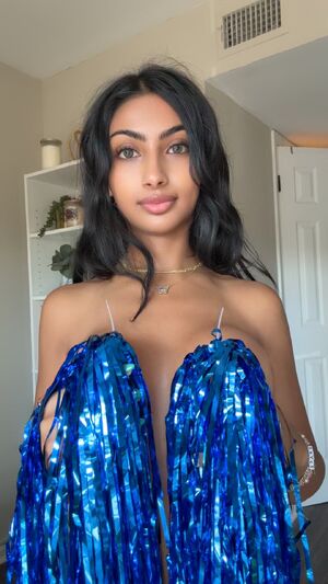 NSFW Cosplay Big Tits Brunette Cheerleader