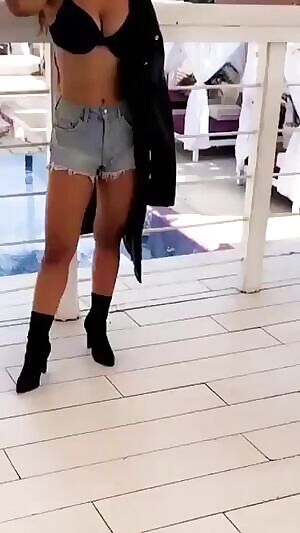 Neha Malik Shirtless Candid.