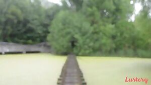 The girl at the end of the tunnel.