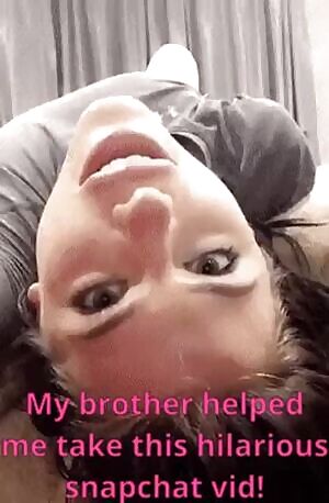 Brother helped me for Snapchat vid..!