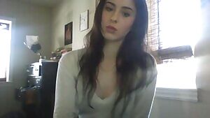 Showing off her tits