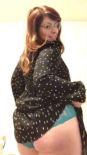 Showing off in a pretty dress