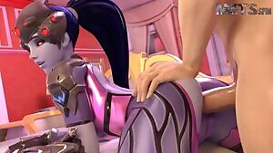 Widowmaker getting fucked from behind
