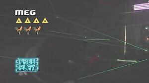 Meg Turney in a tight catsuit invites dark thoughts