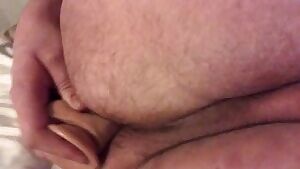 Wish I had something bigger to use my hairy hole 🤷🏻‍♂️