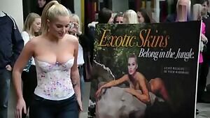 Helen Flanagan bouncy in corset