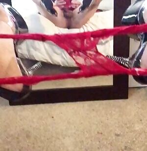 Playing with my sissy clitty