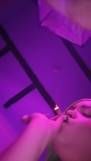 Alt Girls Smoking green hair