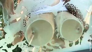 How much would you pay to watch your car get washed like this?