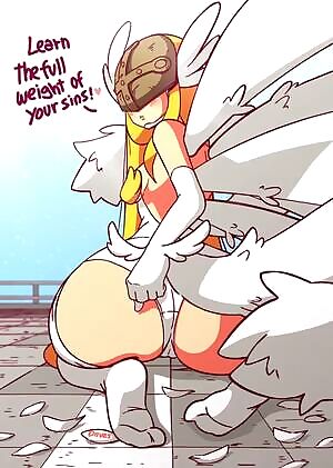 Angewomon and her angelic ass cheeks