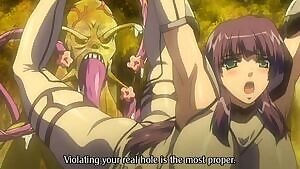 Shion Ep 02, Clip 02, Tentacle Cum Inflation