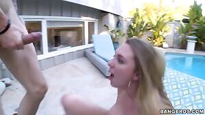 Draining his dick on her