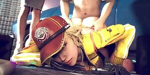 Cindy in doggy,