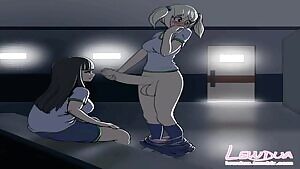 After Gym Class, Uncut Futa Facial