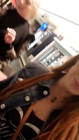 Flashing at the mall