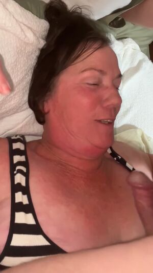 Mature: Over 50 Amateur Blowjob Brunette