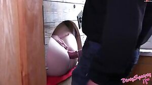 Blone slut used and anal creampie!