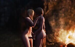 Stroking each other