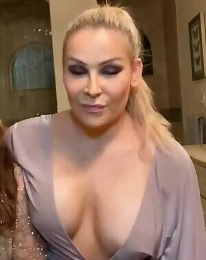 Natalya teasing with that dress