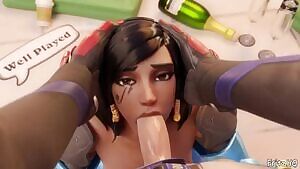 Pharah deepthroat