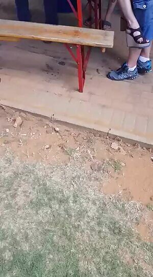 Blonde and the bikers !!