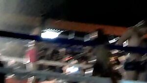 She's a knockout in the Wet T-Shirt contest...