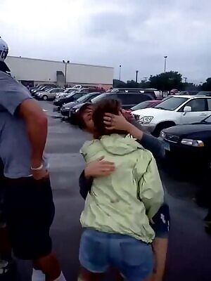 2 drunk girls in a parking lot