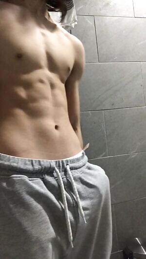 Quick whip in the bathroom