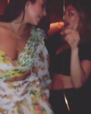 Dua Lipa practicing her lapdance moves