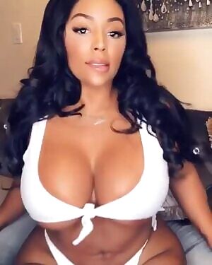 Bikini Struggling to Contain Aundreana