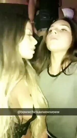 She's scared by her own nipple reaction gif