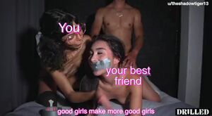 CNC (Consensual Non-Consent) Amateur Daddy Gagged
