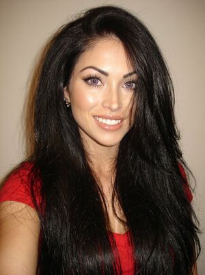 Makeup Fetish Brunette Lipstick Long Hair