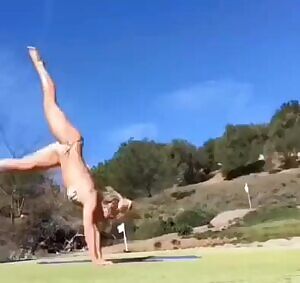 Britney Spears Handstand