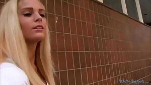 Parking lot sex & creampie