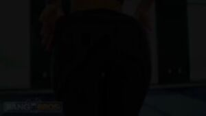 Jada shows off her ass in yoga pants