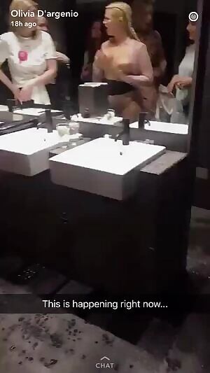 Drunk slut in a club