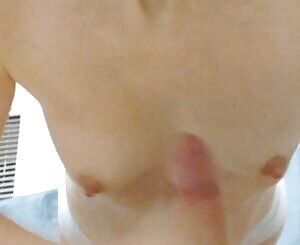 On my knees for a creamy bodyshot